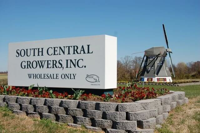 South Central Growers sign