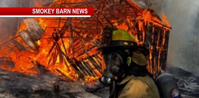 Tobacco Barn, 2 Acres Lost  After Friday Afternoon Fire