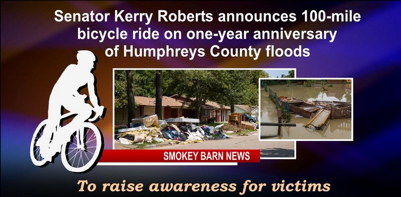 Senator Roberts Taking On 100-Mile Bike Trek For Victims A Year After Humphreys Flood