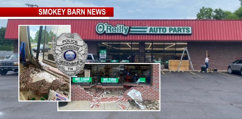 Driver Flees After Crashing Into O'Reilly Auto Parts, Charged
