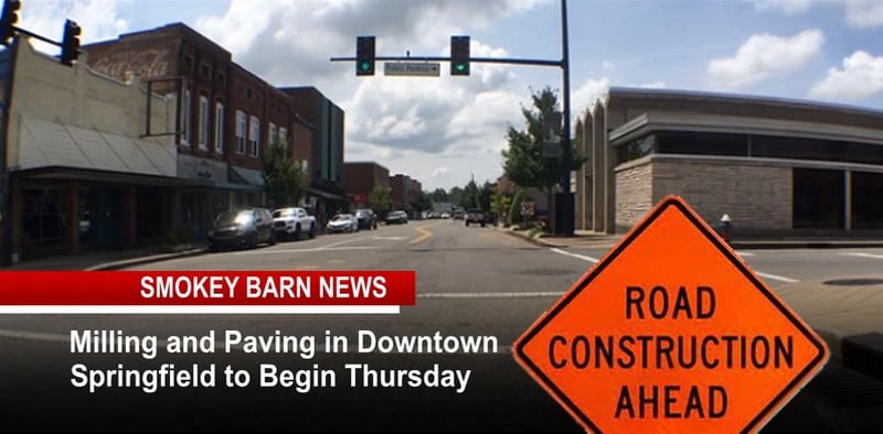 Milling and Paving in Downtown Springfield to Begin Thursday