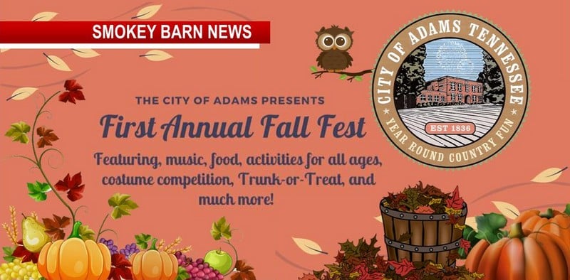 The City Of Adams to Hold First Annual Fall Festival October 2021