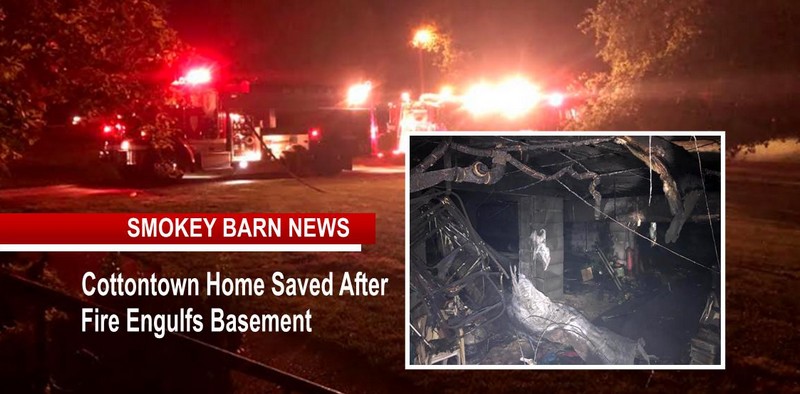 Cottontown Home Saved After Fire Engulfs Basement