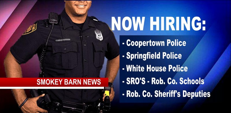 Apply Now To Serve & Protect - Multiple Opportunities Across Robertson County