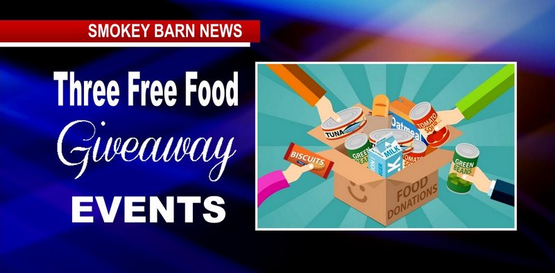Three Free Food Give Away Events May 5th, 6th, & 7th