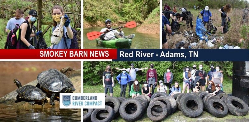 Adams Red River Clean Up Nets Over 2,600 Lbs. Of Trash And Tires