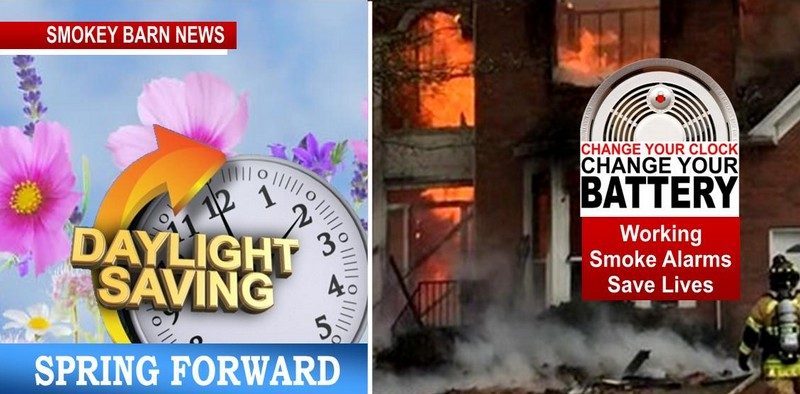 Spring Forward Sunday - Change Your Clocks, Smoke Alarm Batteries