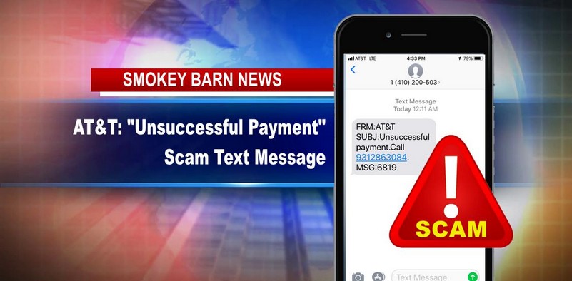 AT&T Text "Unsuccessful Payment" Scam Hits Robertson County