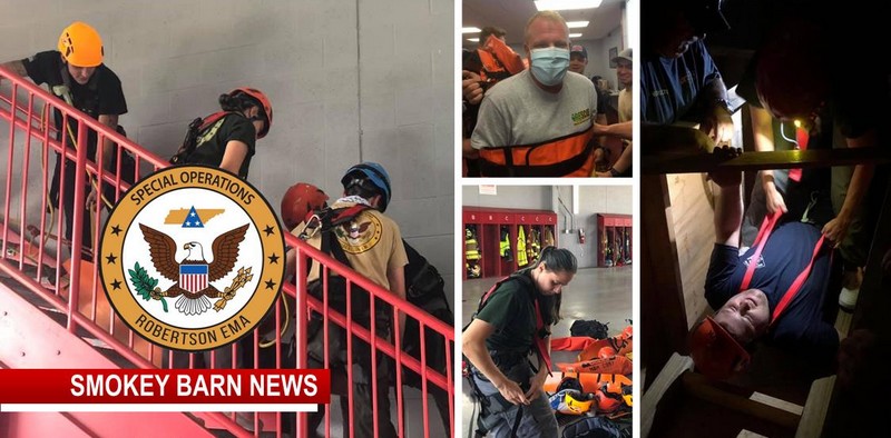 First Responders Train For Confined Space Rescue 
