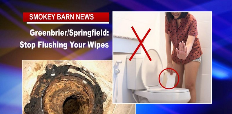 Greenbrier/Springfield: Stop Flushing Your Wipes
