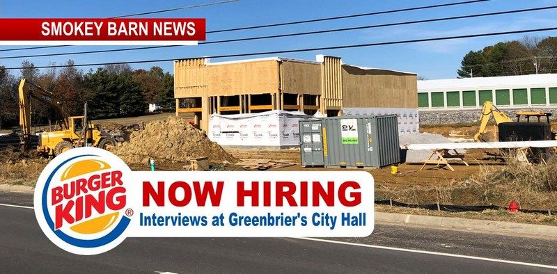 Greenbrier Burger King HIRING Update & Job Info