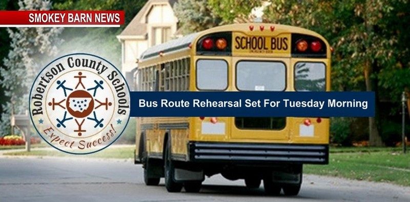 Bus Drivers To Test Routes Tuesday Morning July 30