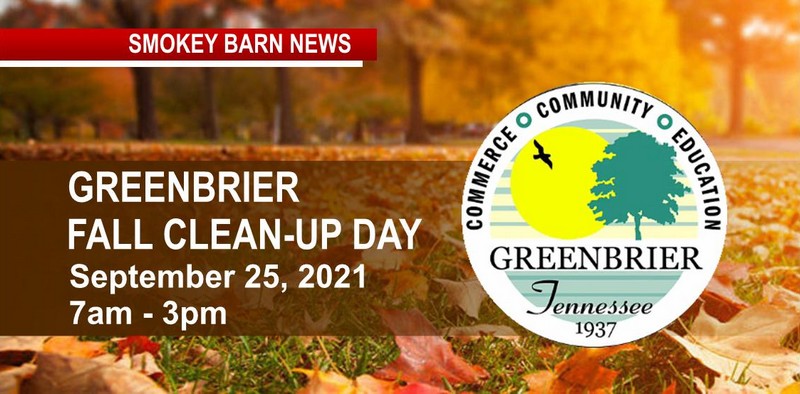 Greenbrier To Hold Fall Clean-Up Day On Sept. 25th