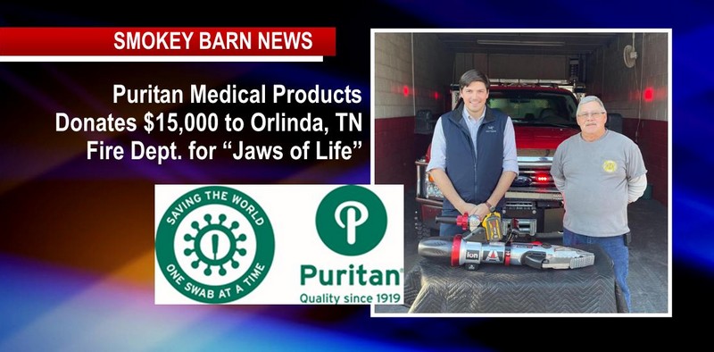 Puritan Medical Donates “Jaws of Life” To Orlinda Fire Department