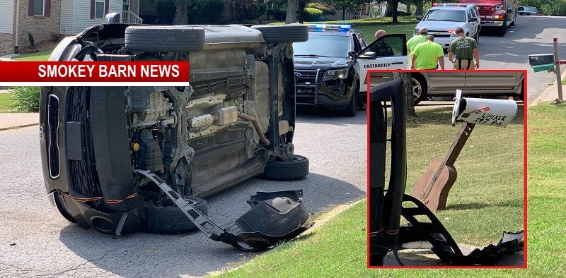 Guitar Shaped Mailbox Causes Rollover Crash In Greenbrier