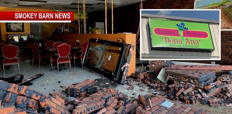 Customers Showered In Glass And Brick When Pickup Crashes Into Springfield Restaurant